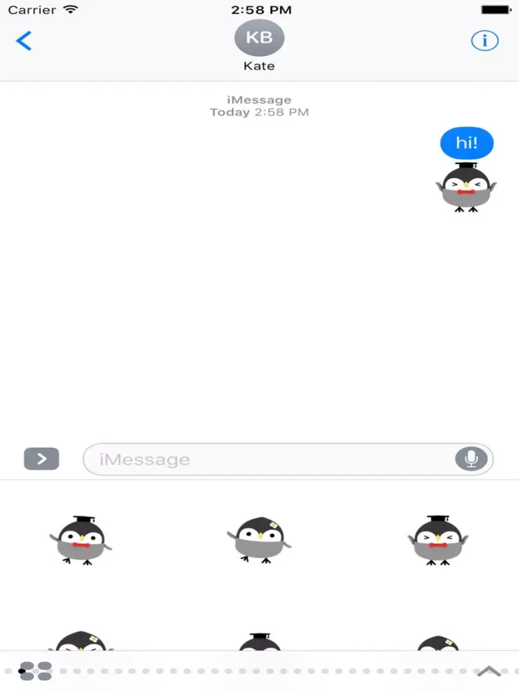 Student Owl Animated Sticker iPad  স্ক্রিনশট