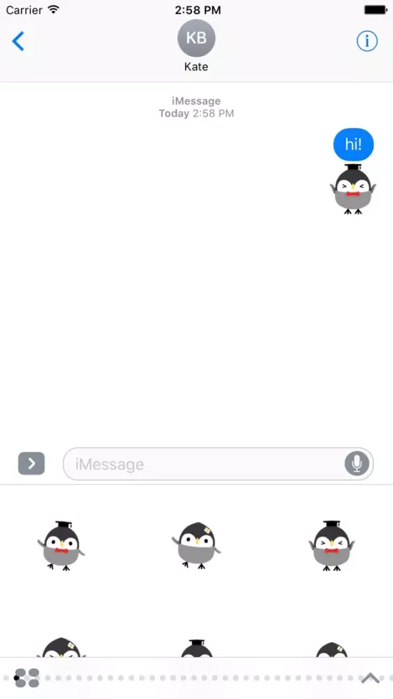 Student Owl Animated Sticker স্ক্রিনশট