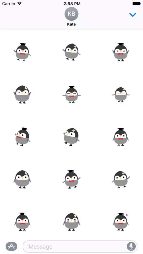 Student Owl Animated Sticker স্ক্রিনশট