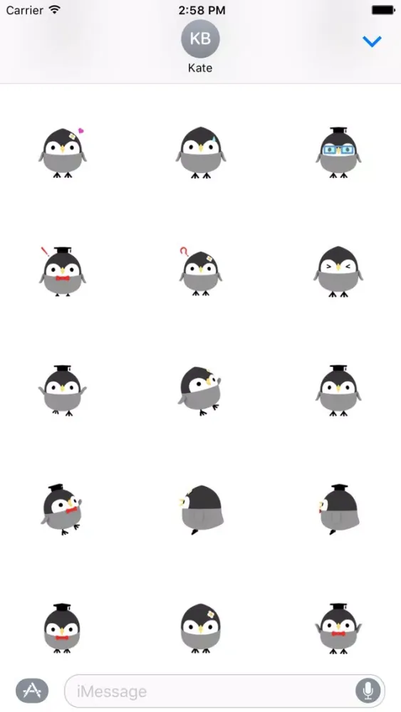 Student Owl Animated Sticker স্ক্রিনশট