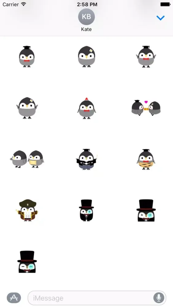 Student Owl Animated Sticker স্ক্রিনশট