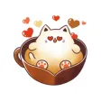 Cat Sweet Cappuccino Sticker Cat Sweet Cappuccino Sticker