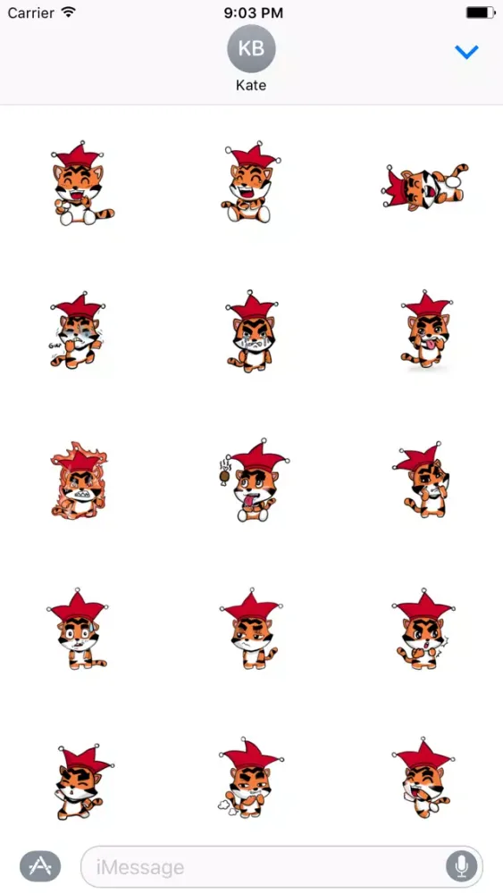 Tiger Clown Sticker应用截图