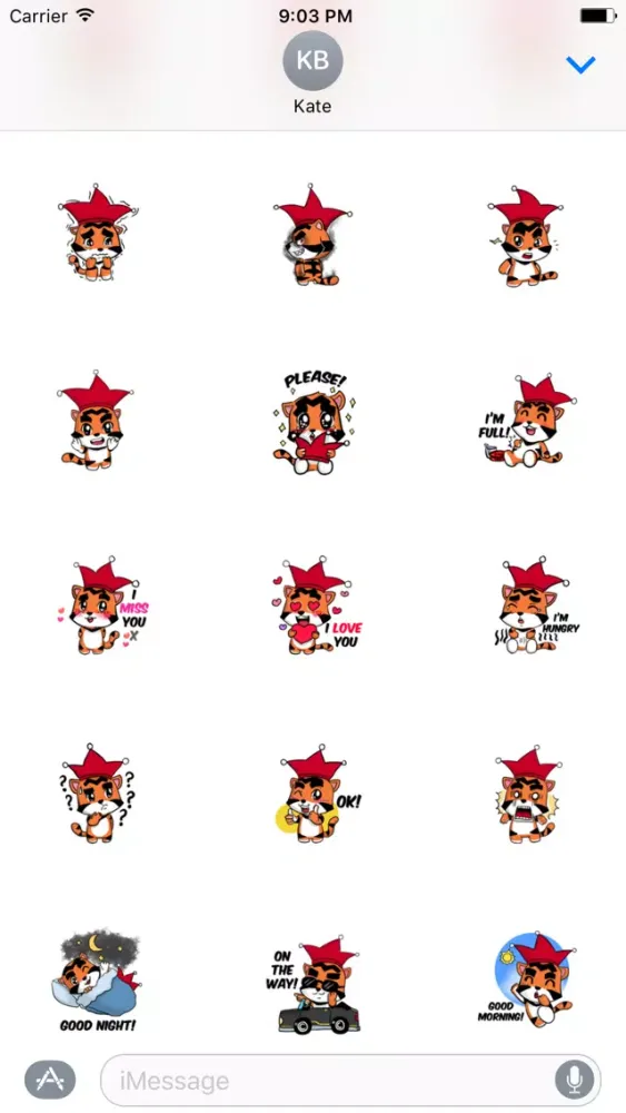 Tiger Clown Sticker应用截图