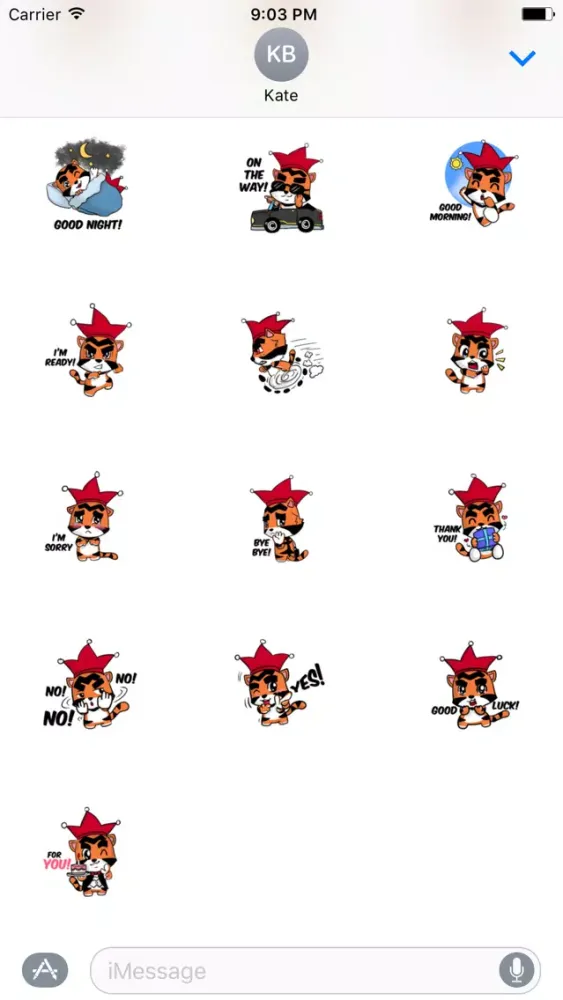 Tiger Clown Sticker应用截图