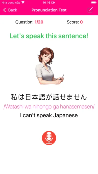 Ảnh chụp màn hình của Learn Japanese Phrases Offline