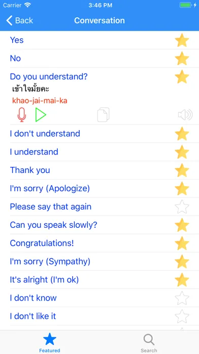 Ảnh chụp màn hình của Learn Thai Phrases For Travel