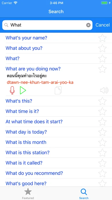 Ảnh chụp màn hình của Learn Thai Phrases For Travel