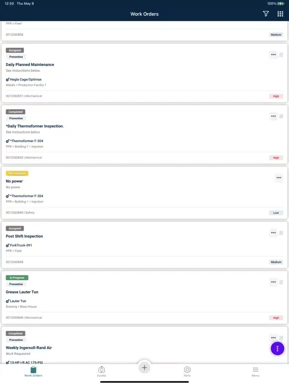 Capturas de tela do Asset Essentials iPad 