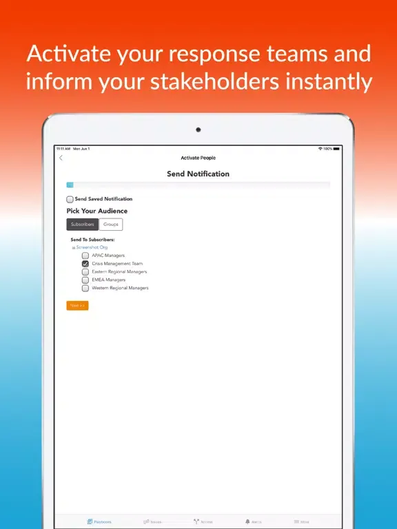 Dude Solutions Safety Center iPad  स्क्रीनशॉट