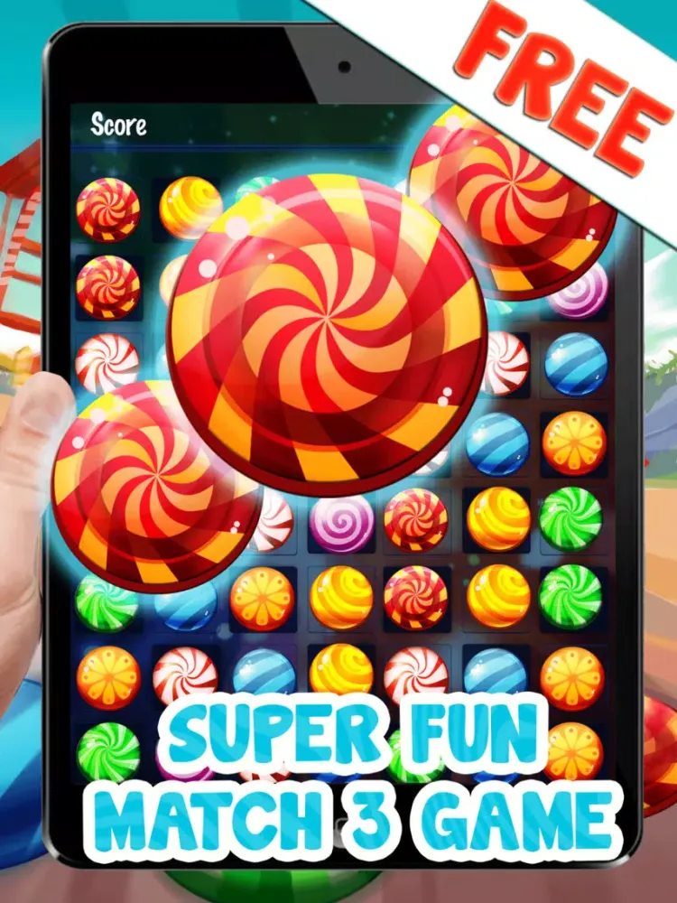 Candy Match 3 Puzzle Free iPad  سکرین شاٹس