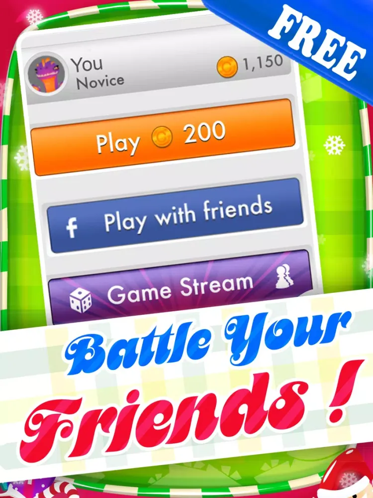 Candy Rush Christmas Games - Fun Xmas Candies Swapping Puzzle For Children HD FREE iPad  Screenshots