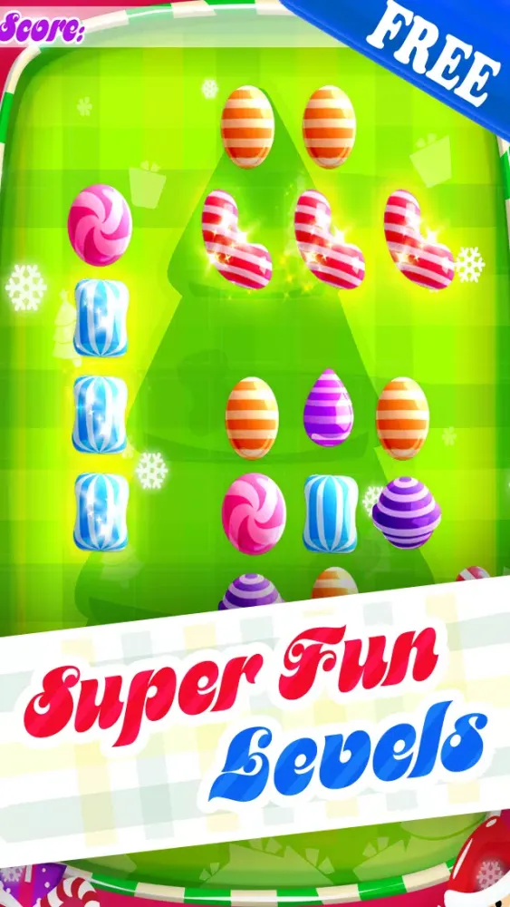 Candy Rush Christmas Games - Fun Xmas Candies Swapping Puzzle For Children HD FREE Screenshots
