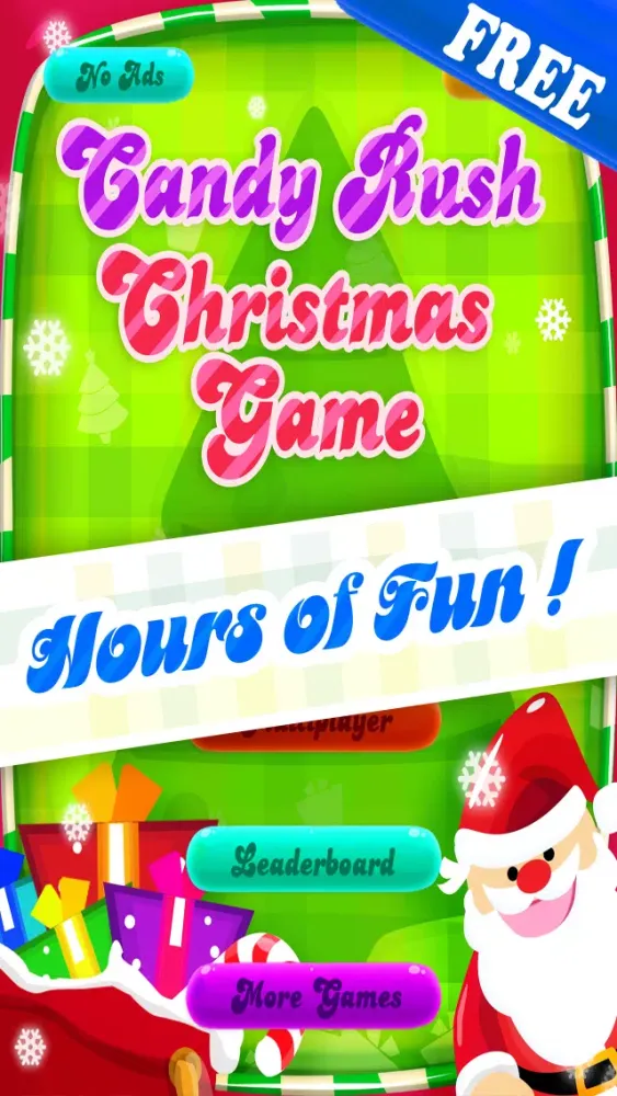 Candy Rush Christmas Games - Fun Xmas Candies Swapping Puzzle For Children HD FREE Screenshots