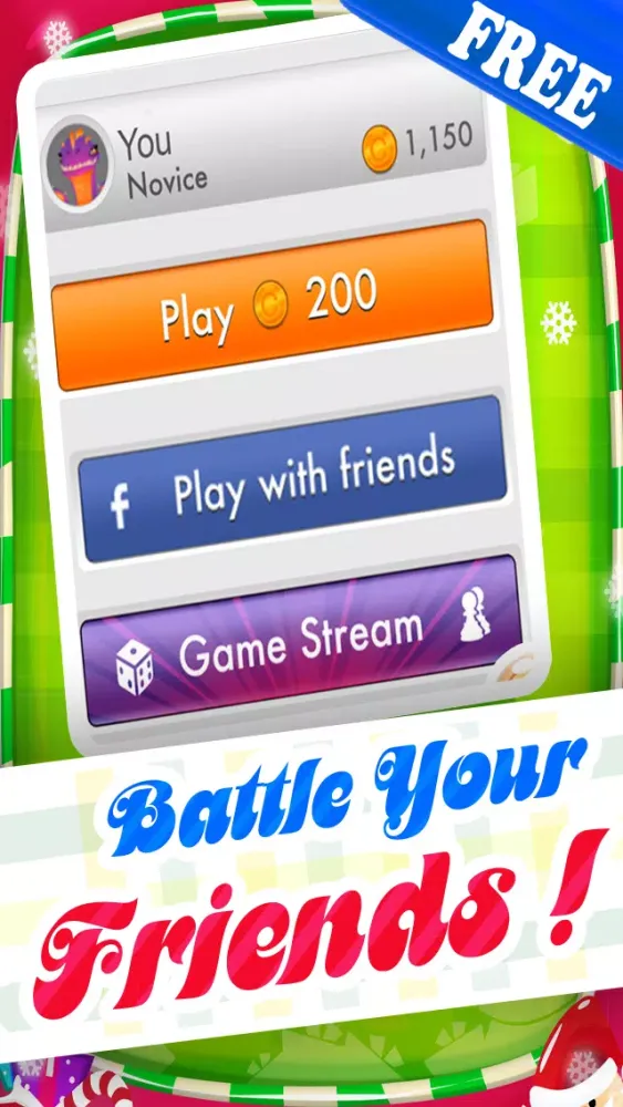 Candy Rush Christmas Games - Fun Xmas Candies Swapping Puzzle For Children HD FREE Screenshots