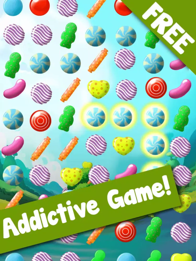 Candy Splash Mania Game - Fun Puzzle Games FREE iPad  Ekran Görüntüleri