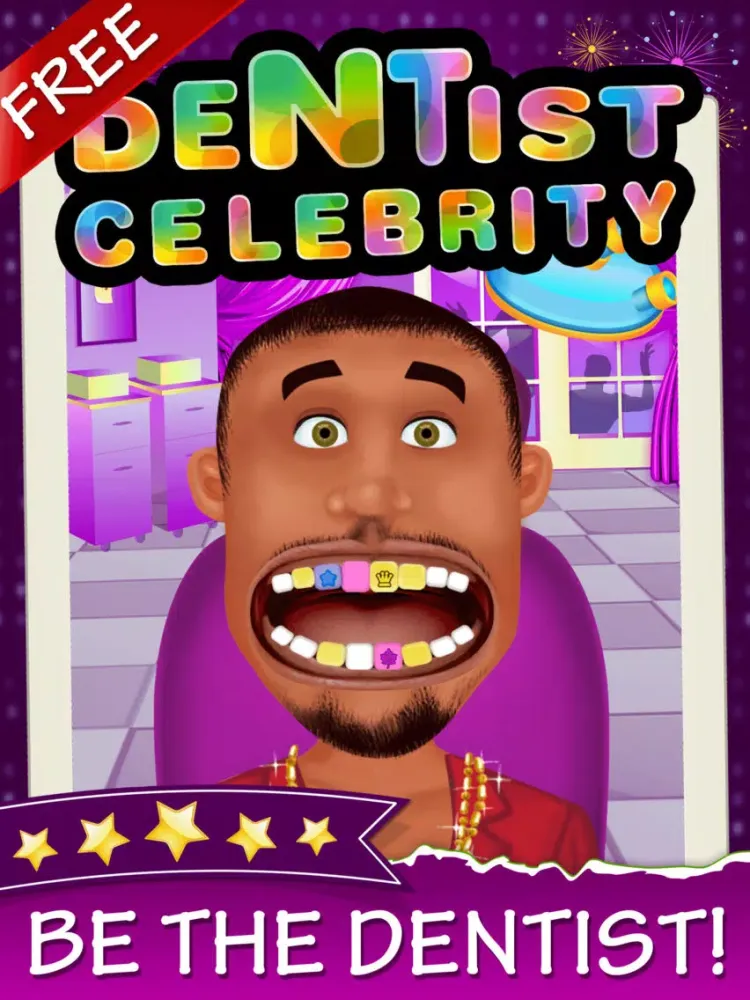 Zrzuty ekranu Celebrity Dentist - Tongue And Teeth Little Doctor Game For Kids, Boys And Girls iPad 