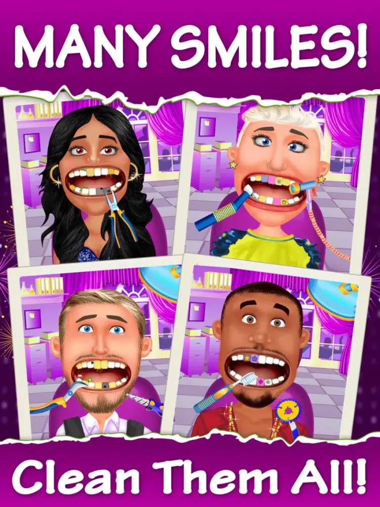 Zrzuty ekranu Celebrity Dentist - Tongue And Teeth Little Doctor Game For Kids, Boys And Girls iPad 