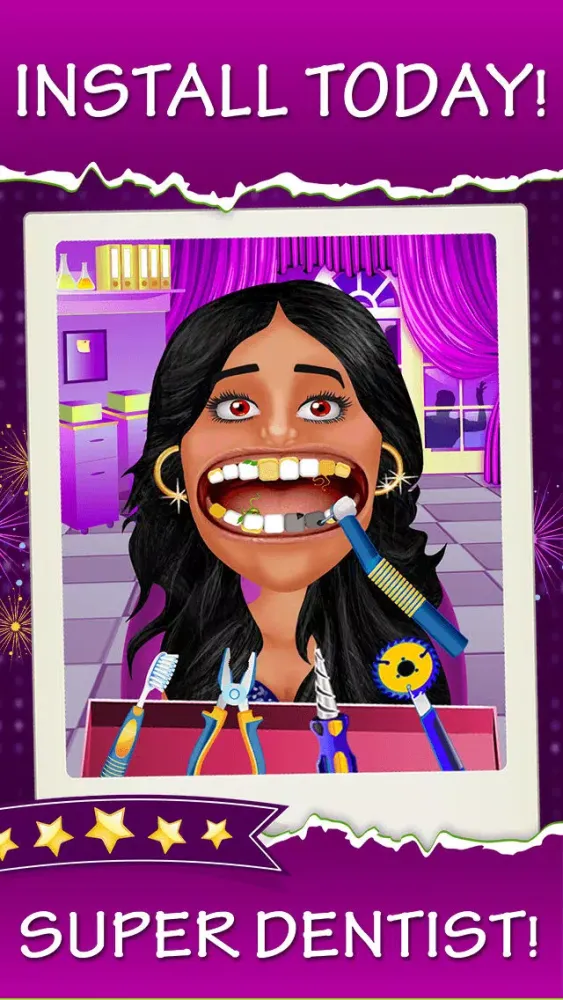 Zrzuty ekranu Celebrity Dentist - Tongue And Teeth Little Doctor Game For Kids, Boys And Girls