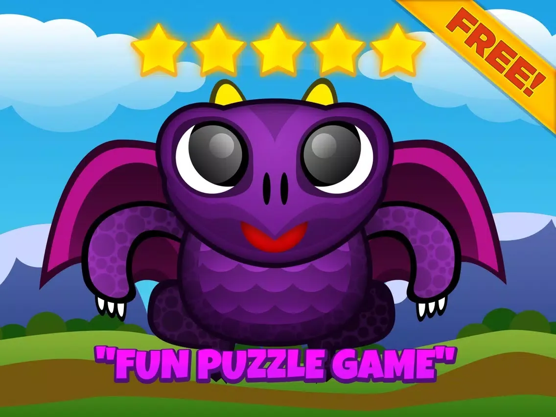 Dragon Games Blitz Mania Puzzle Games - Fun Kids Logic Game For iPhone And iPad HD FREE iPad  سکرین شاٹس
