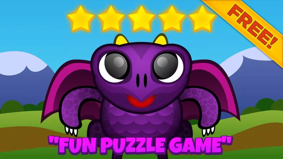 Dragon Games Blitz Mania Puzzle Games - Fun Kids Logic Game For iPhone And iPad HD FREE سکرین شاٹس