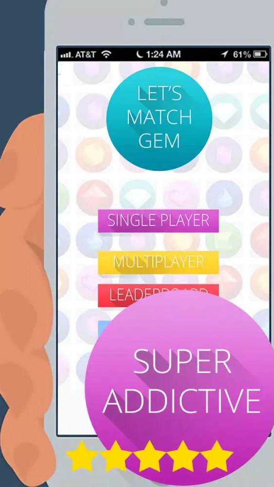 Let's Match-3 Gems - Best Diamonds And Ruby Puzzle Maker For Kids スクリーンショット