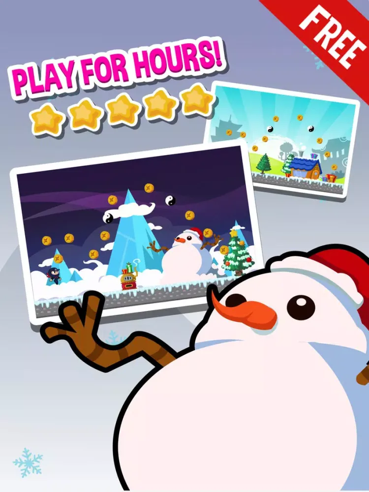 تصاویر Ninja Jump Christmas 2013 Edition - Fun Clumsy Santa Claus Arcade Game For Boys And Girls FREE iPad 