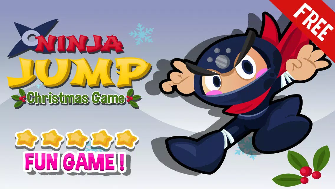 Ninja Jump Christmas 2013 Edition - Fun Clumsy Santa Claus Arcade Game For Boys And Girls FREE Screenshots