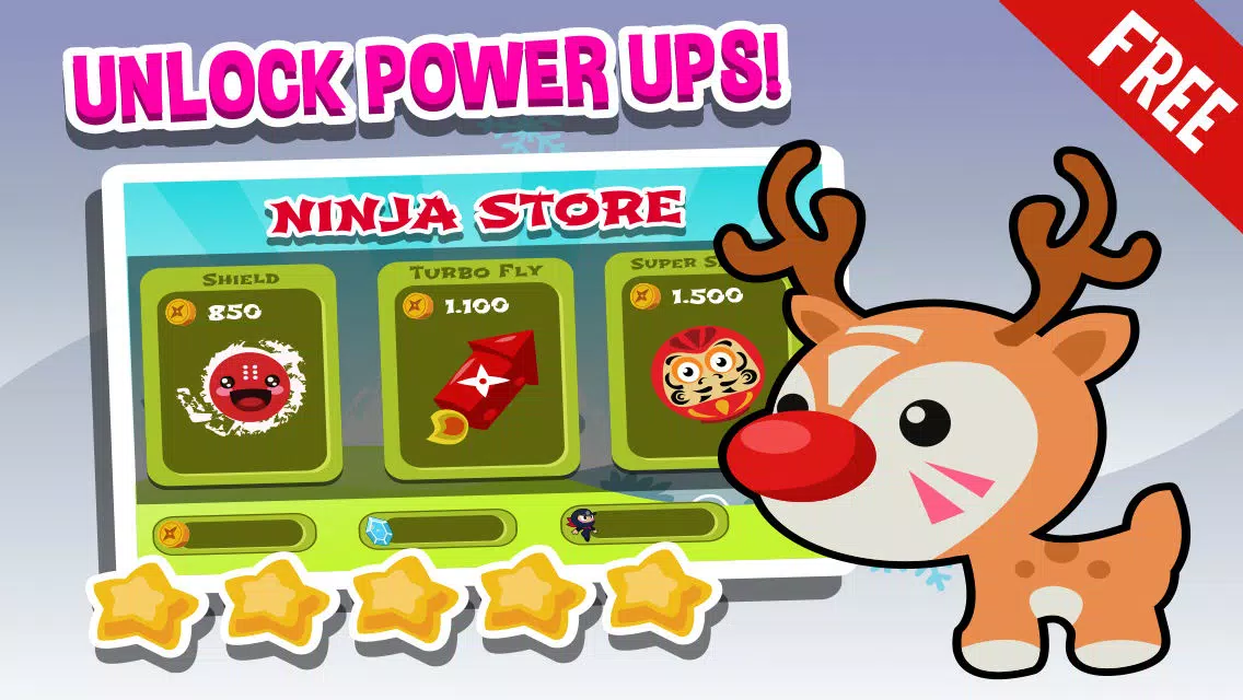 Ninja Jump Christmas 2013 Edition - Fun Clumsy Santa Claus Arcade Game For Boys And Girls FREE Screenshots