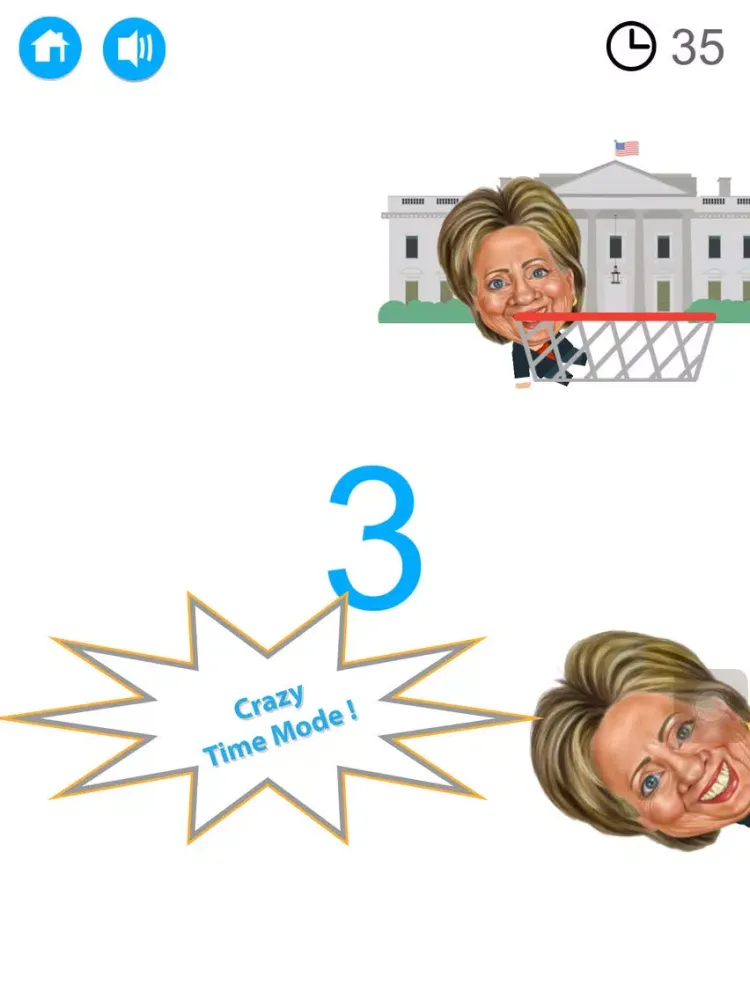 Hillary Dump vs Messenger Basketball Game : FREE iPad  سکرین شاٹس