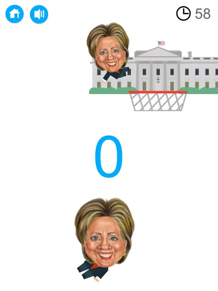 Hillary Dump vs Messenger Basketball Game : FREE iPad  سکرین شاٹس