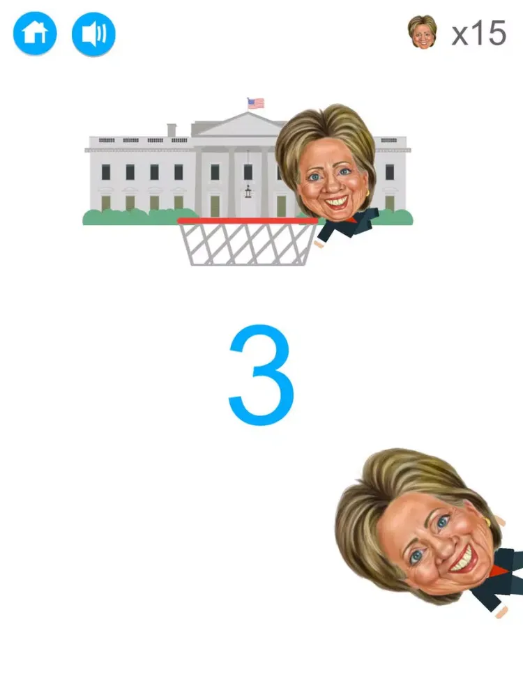 Hillary Dump vs Messenger Basketball Game : FREE iPad  سکرین شاٹس