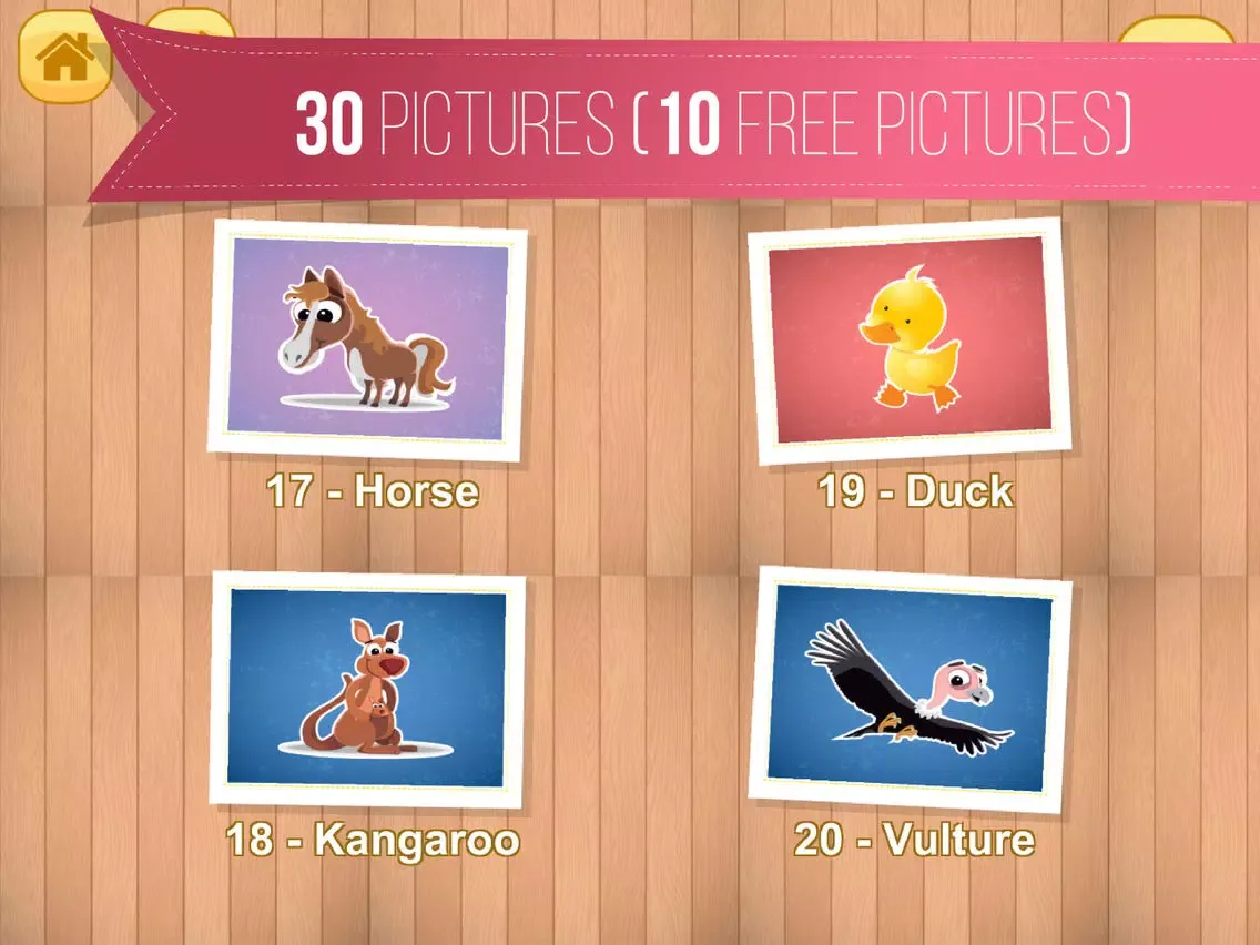 Kids Jigsaw Puzzle World : Animals - Game for Kids for learning iPad 应用截图