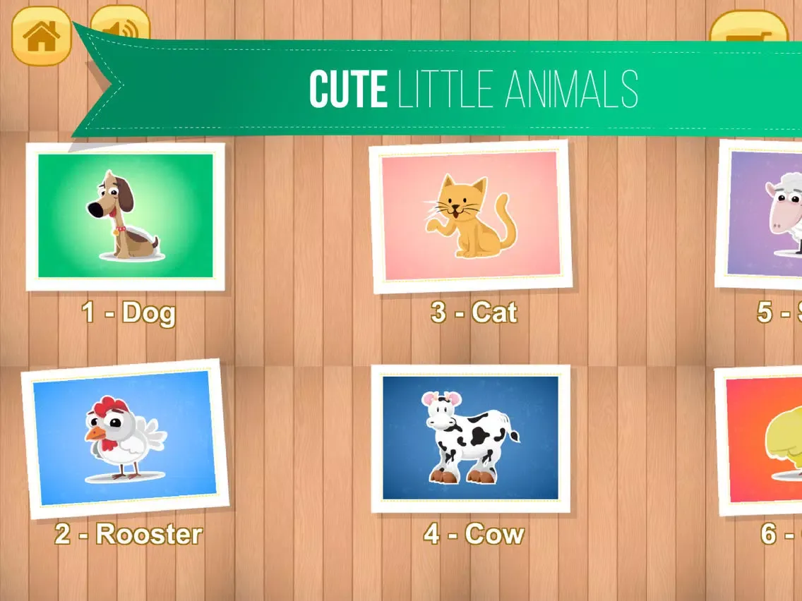 Kids Jigsaw Puzzle World : Animals - Game for Kids for learning iPad 应用截图