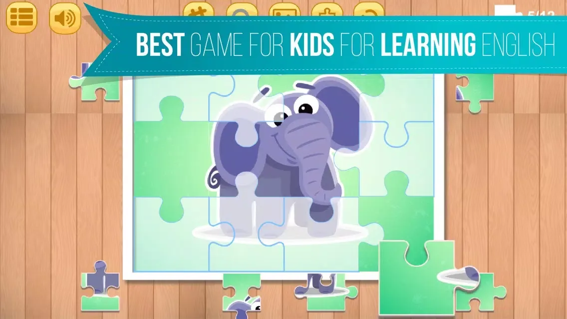 Kids Jigsaw Puzzle World : Animals - Game for Kids for learning应用截图