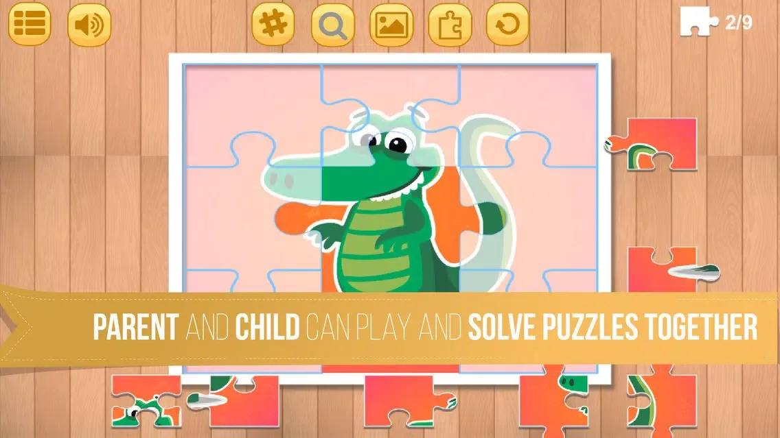 Kids Jigsaw Puzzle World : Animals - Game for Kids for learning应用截图