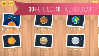 Captures d'écran de Kids Jigsaw Puzzle World : Astronomy & Universe - Game for Kids for learning