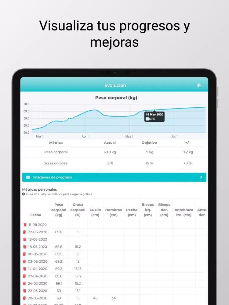 MyFitLife iPad 应用截图
