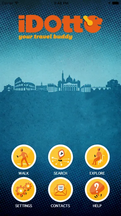Tangkapan skrin iDotto Rome – Intelligent GPS audio guide