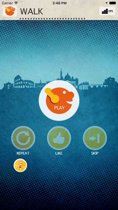 Tangkapan skrin iDotto Rome – Intelligent GPS audio guide