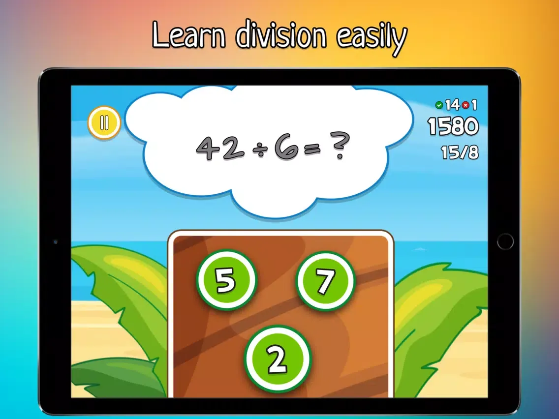 Tangkapan layar MEGA Division 1-100 iPad 