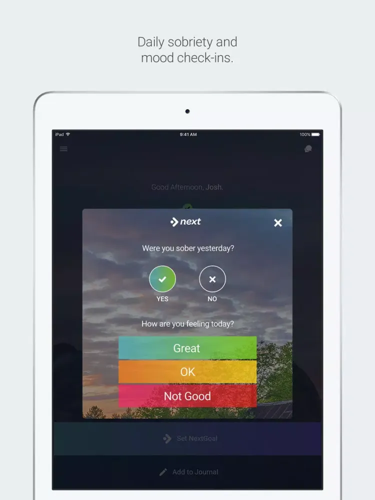 Next Recovery iPad  Screenshots