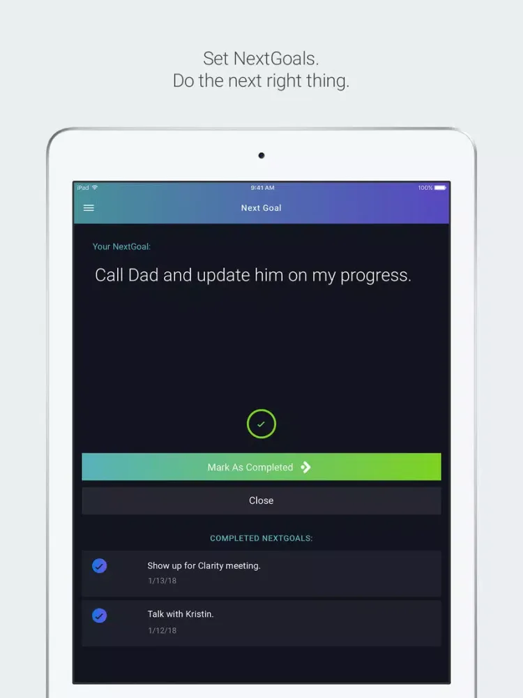 Next Recovery iPad  Screenshots
