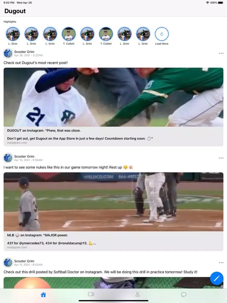 Capturas de pantalla de Dugout Baseball iPad 