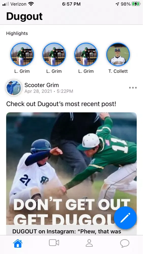 Capturas de pantalla de Dugout Baseball
