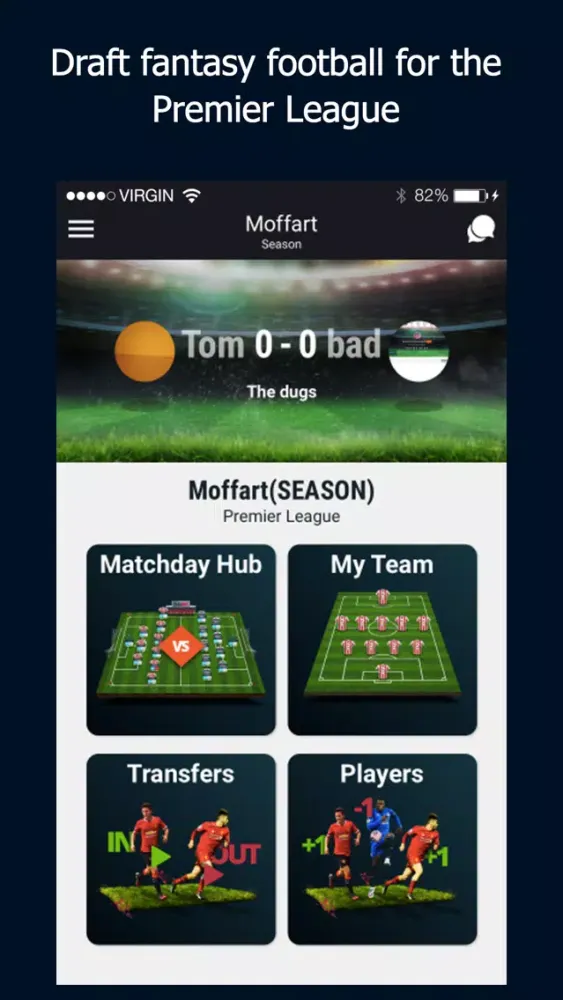 Ảnh chụp màn hình của Dugout FC Fantasy Football