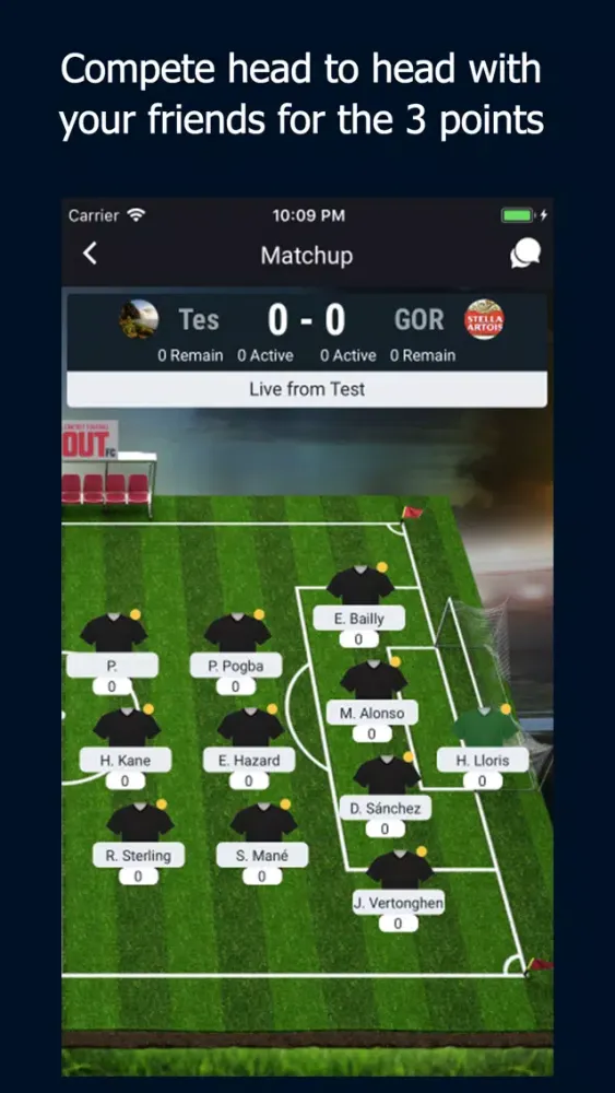 Ảnh chụp màn hình của Dugout FC Fantasy Football