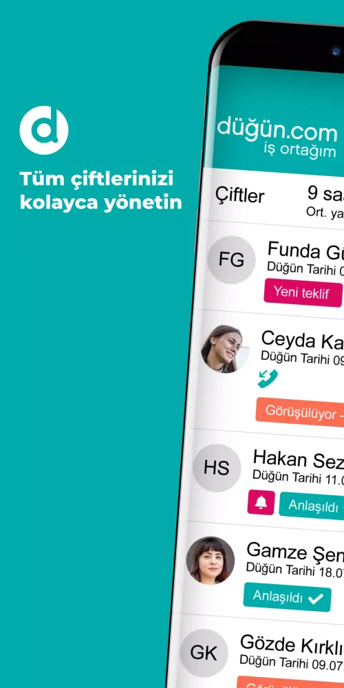 Düğün.com İş Ortağım स्क्रीनशॉट