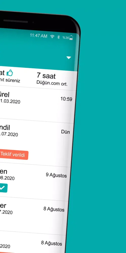 Düğün.com İş Ortağım स्क्रीनशॉट