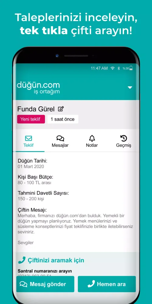 Düğün.com İş Ortağım स्क्रीनशॉट